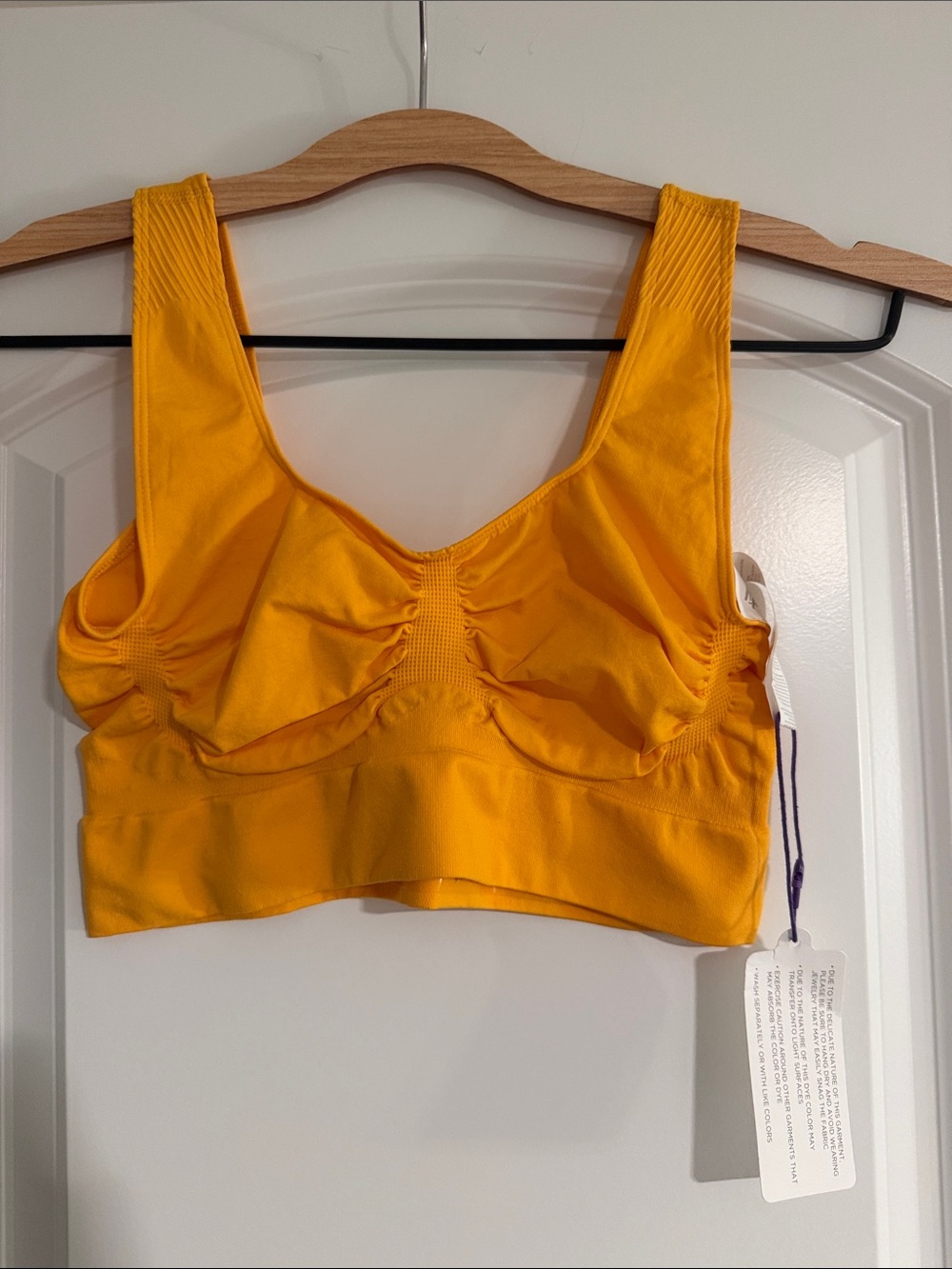 YITTY Yellow Supportive Sports Bra